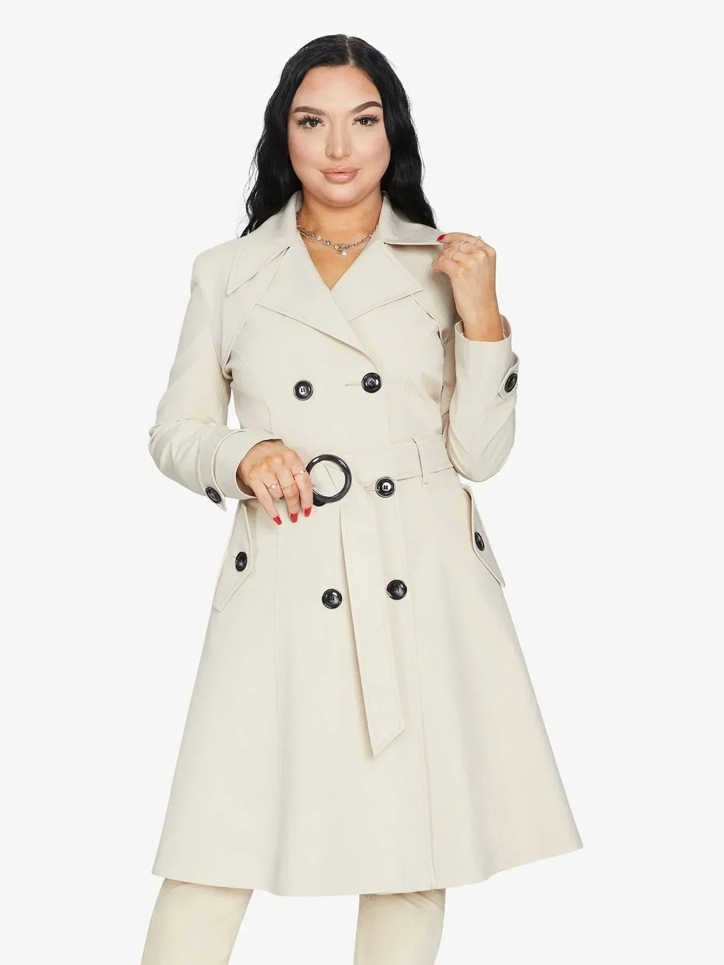 Imperméable trench croisé printemps/été (1201-SP)