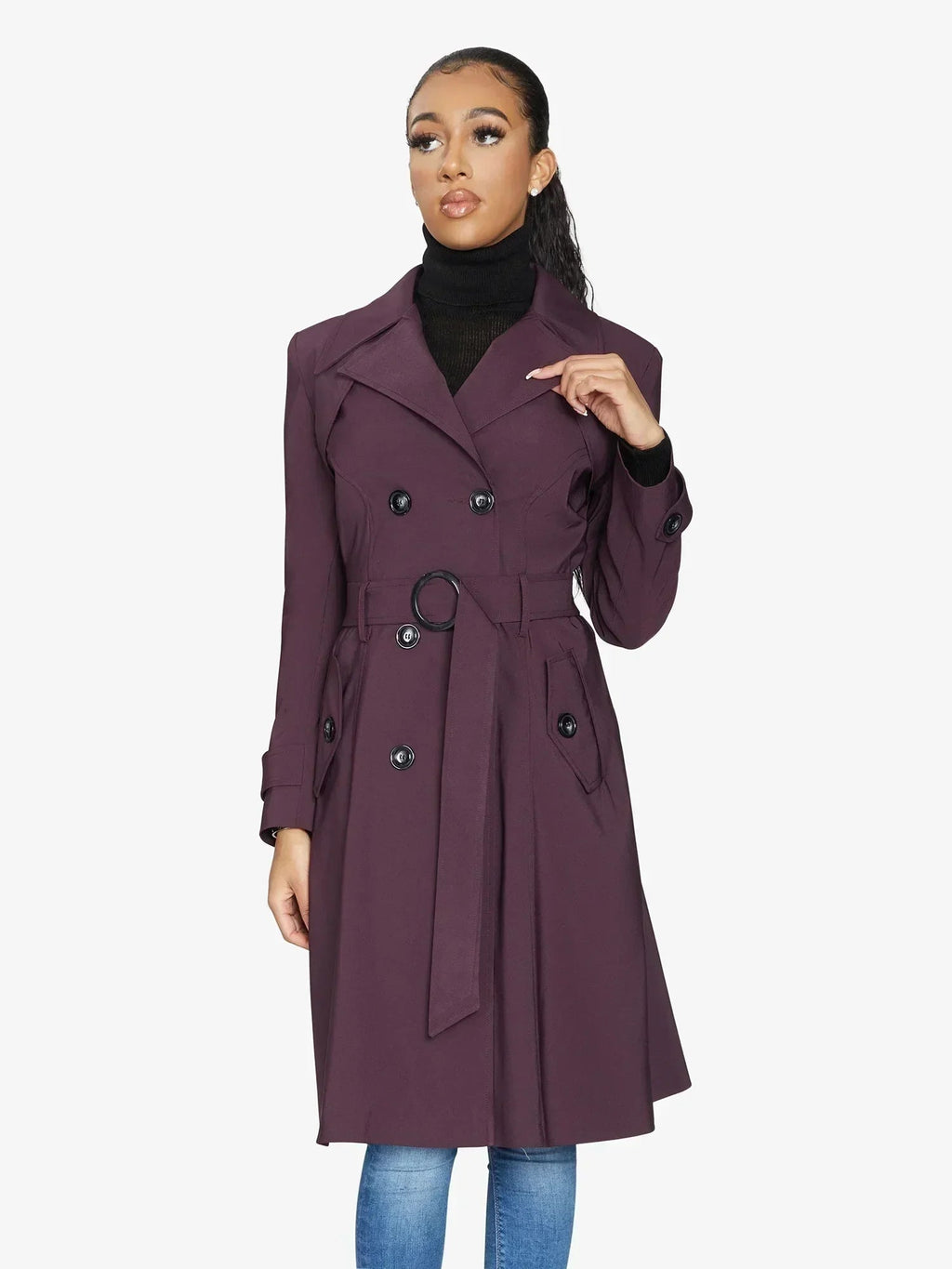 Imperméable trench croisé printemps/été (1201-SP)
