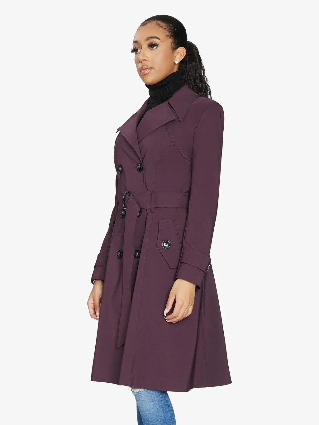 Imperméable trench croisé printemps/été (1201-SP)