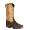 Bottes de cowboy Stetson River Horse (Marron) en hippopotame pour homme