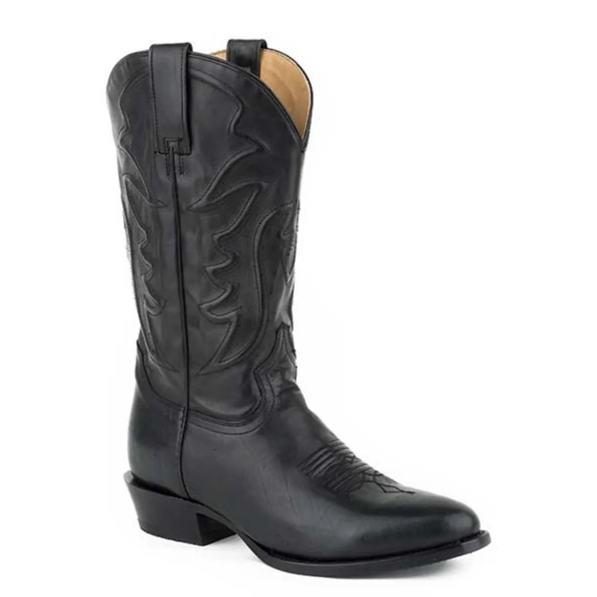 Bottes de cow-boy Stetson Ames (noir) - Homme