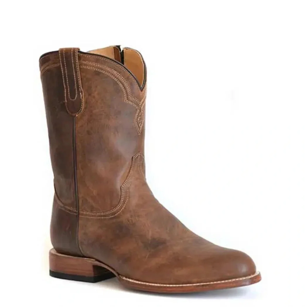 Stetson Mountaineer (Marron) - Bottes de cowboy en cuir de chèvre pour homme