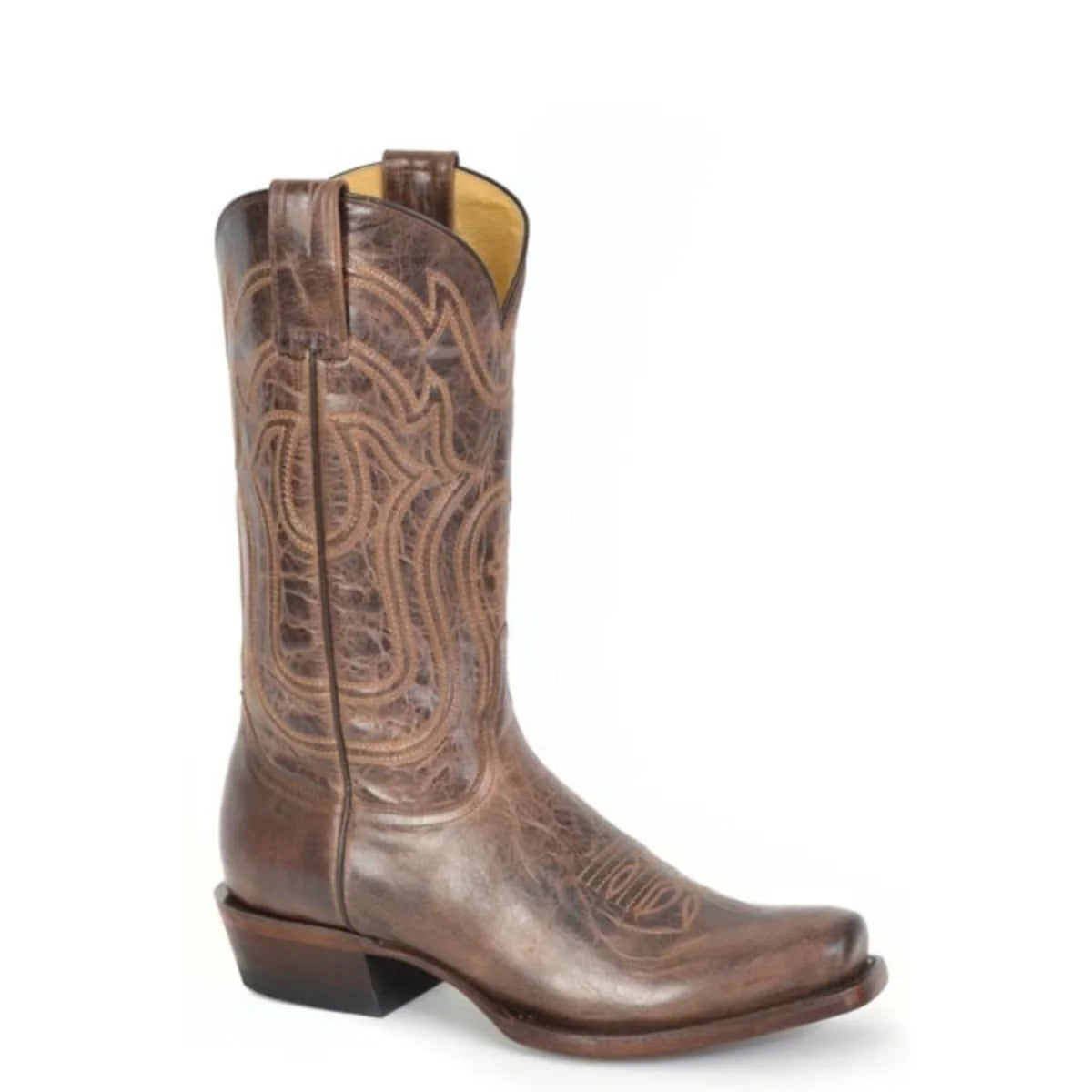 Bottes de cowboy Stetson Garrett à talon cowboy (marron) pour homme