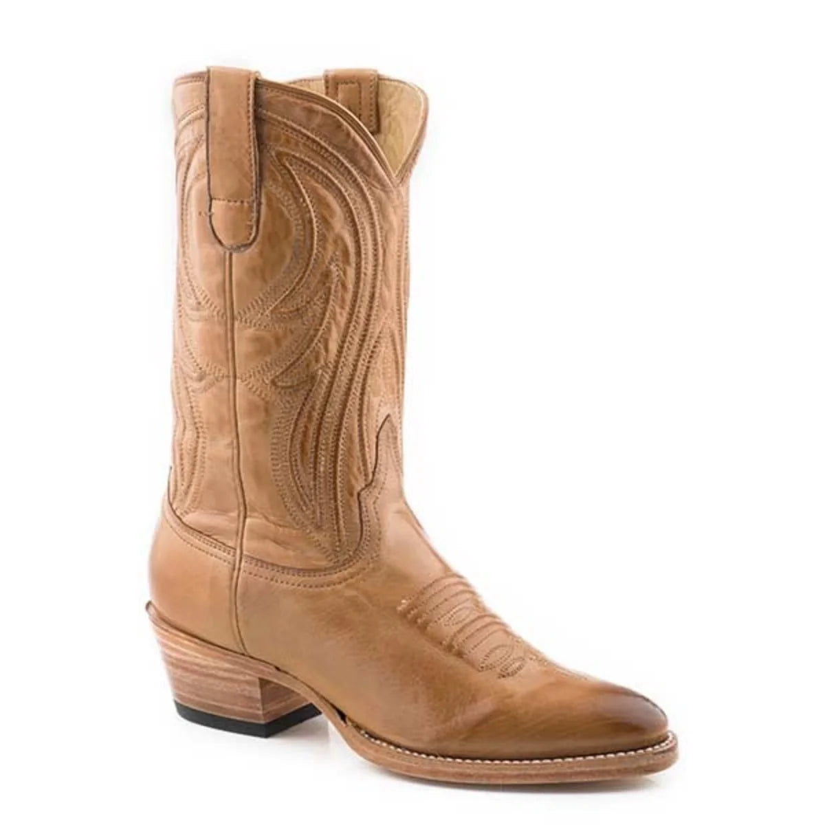 Botte de cowgirl en cuir Stetson Nora (Tan) pour femme