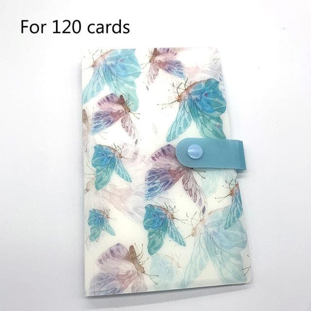 Capacité de 120/240 cartes Range-cartes Classeurs Albums pour cartes de 60 x 90 mm Housse de livre photo Albums de scrapbooking familial Cadeau d'anniversaire de famille pour couple