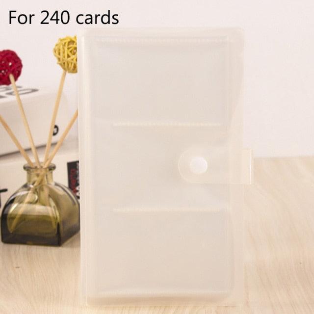 Capacité de 120/240 cartes Range-cartes Classeurs Albums pour cartes de 60 x 90 mm Housse de livre photo Albums de scrapbooking familial Cadeau d'anniversaire de famille pour couple