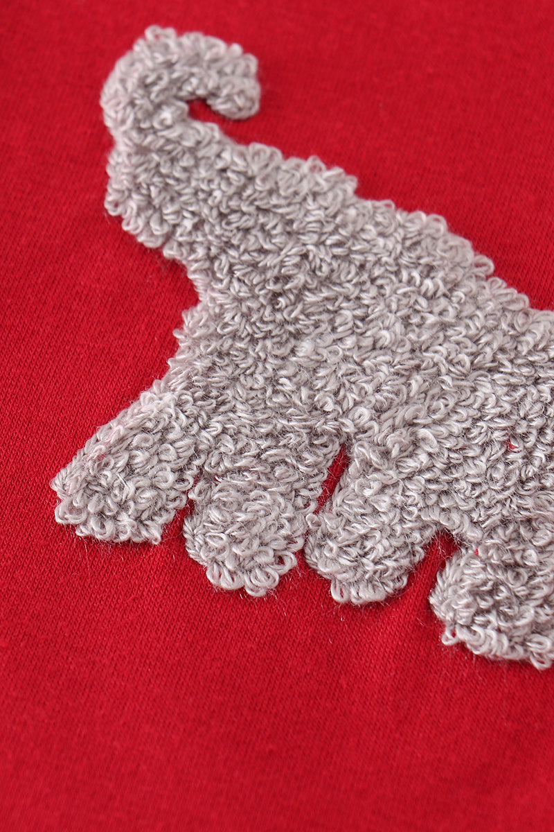 Ensemble garçon marron Alabama broderie au point de nœud