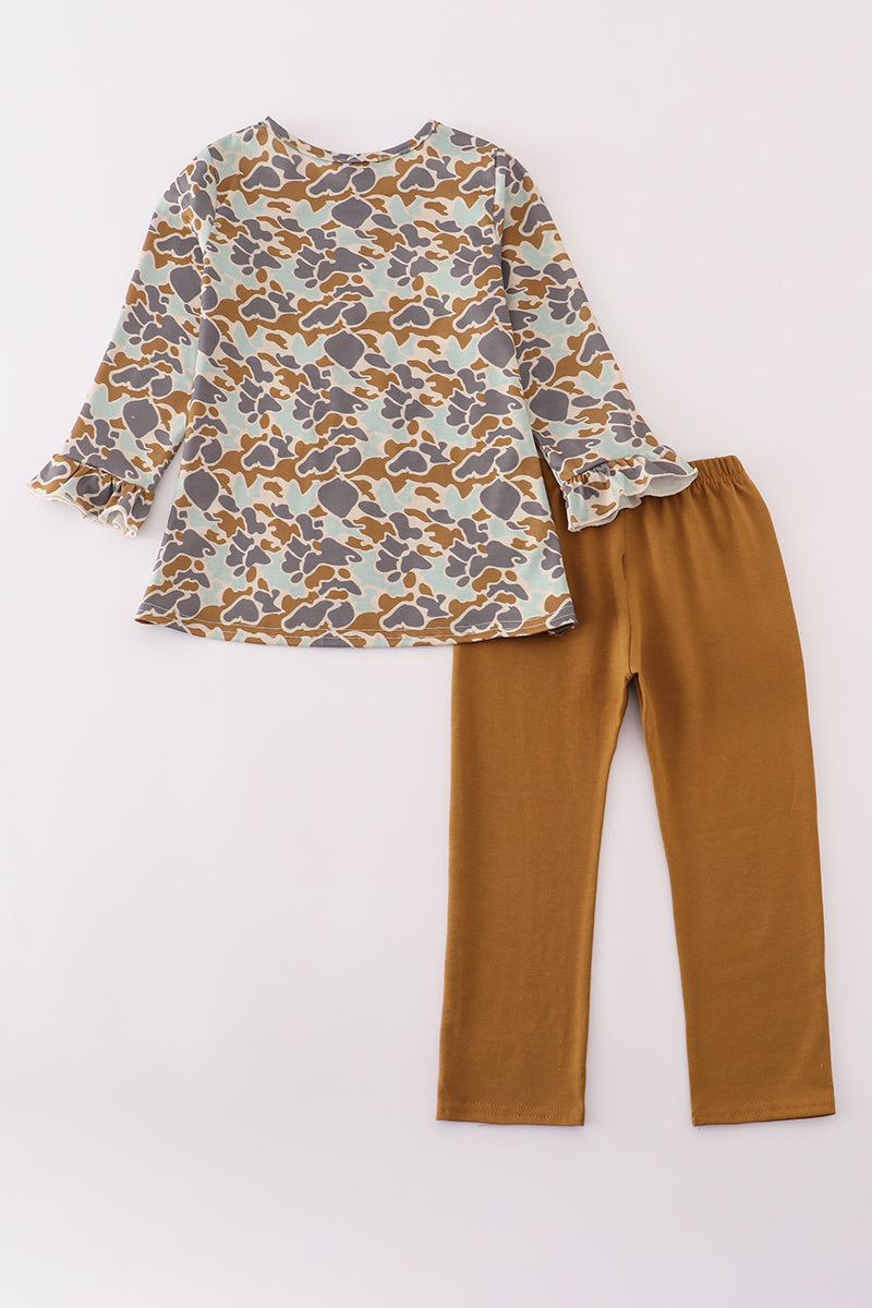 Ensemble de pantalon appliqué camouflage Halloween