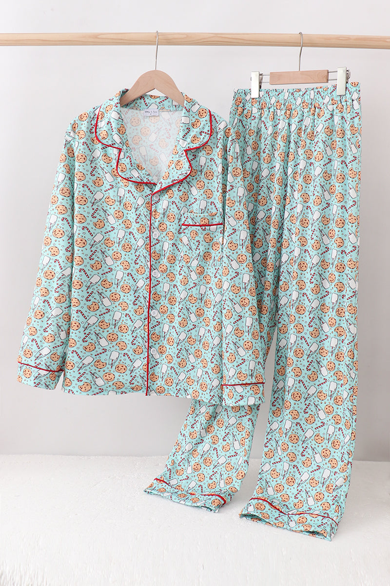 Ensemble de pyjama adulte imprimé Père Noël