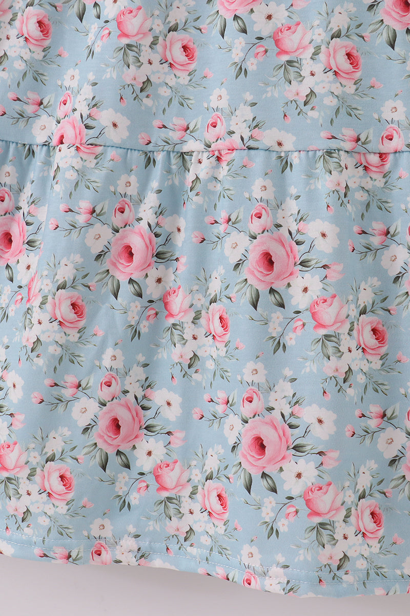 Robe de grossesse imprimé "Pétale de perfection"