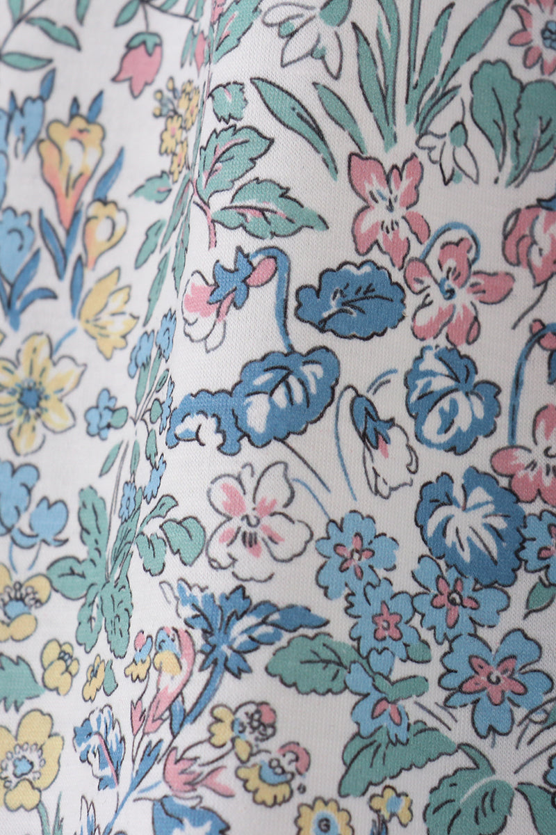 Robe de grossesse smockée imprimé prairie vintage