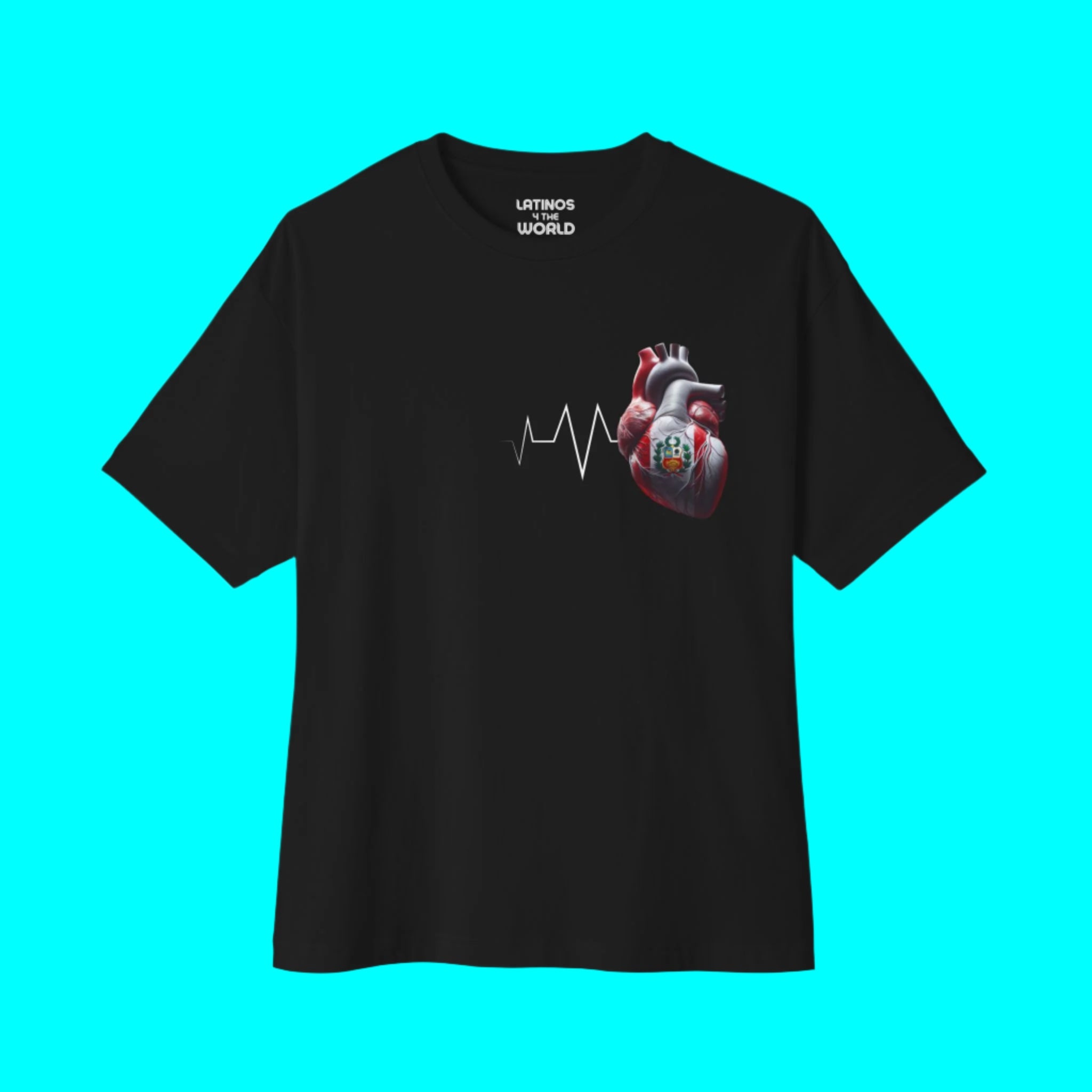 PEROU Toujours Dans Mon Cœur T-shirt | Battement de Cœur Péruvien Corazon | Fierté Latino T-shirts Drôles Viraux