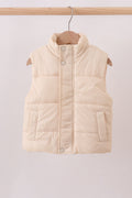 Gilet matelassé crème maman et moi