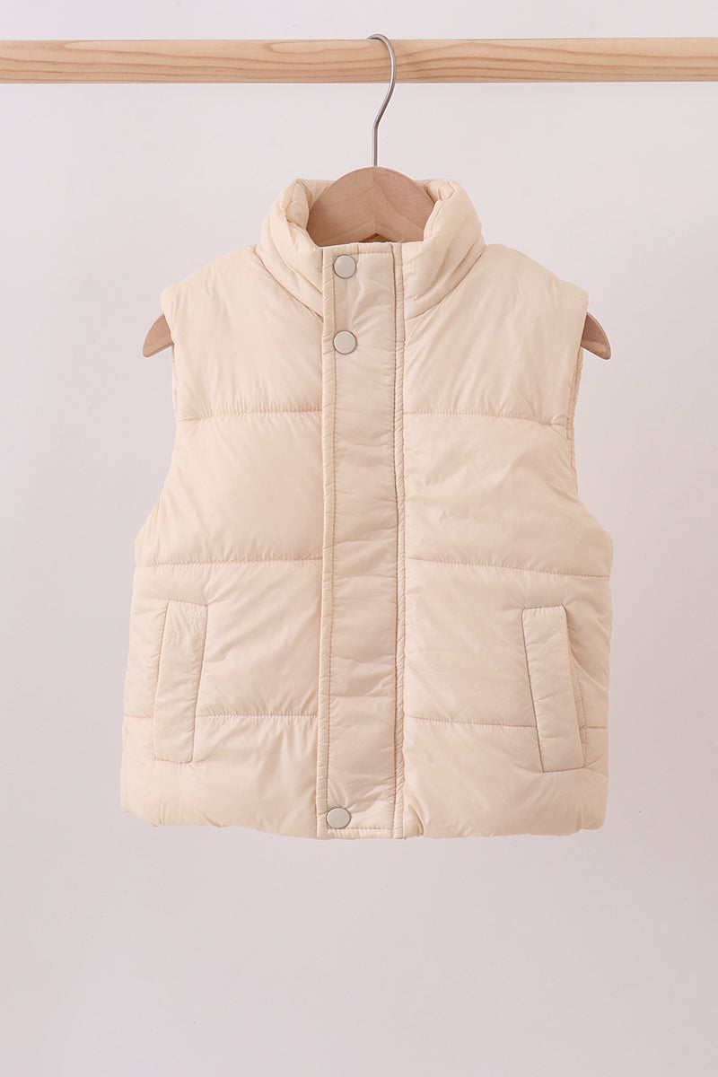 Gilet matelassé crème maman et moi