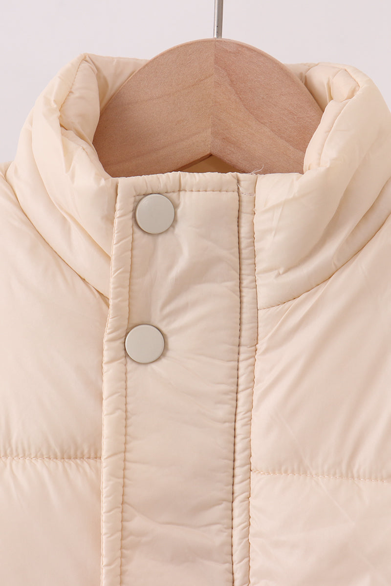 Gilet matelassé crème maman et moi
