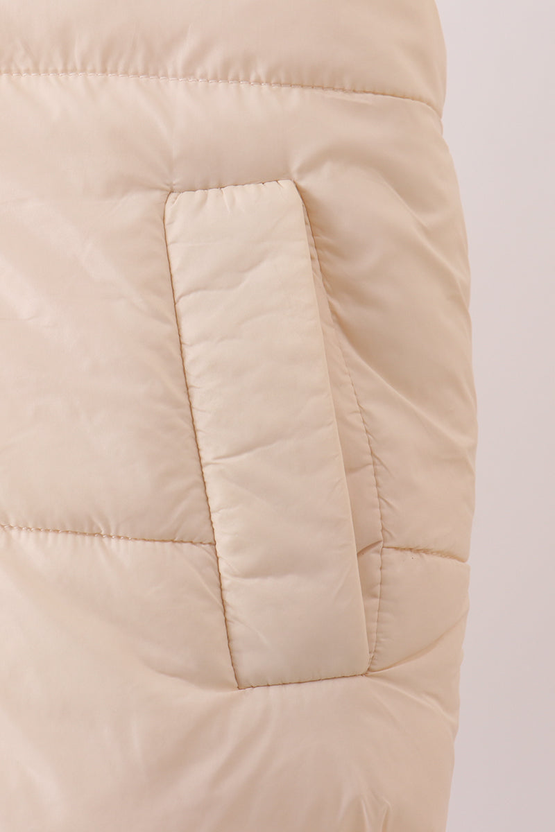Gilet matelassé crème maman et moi