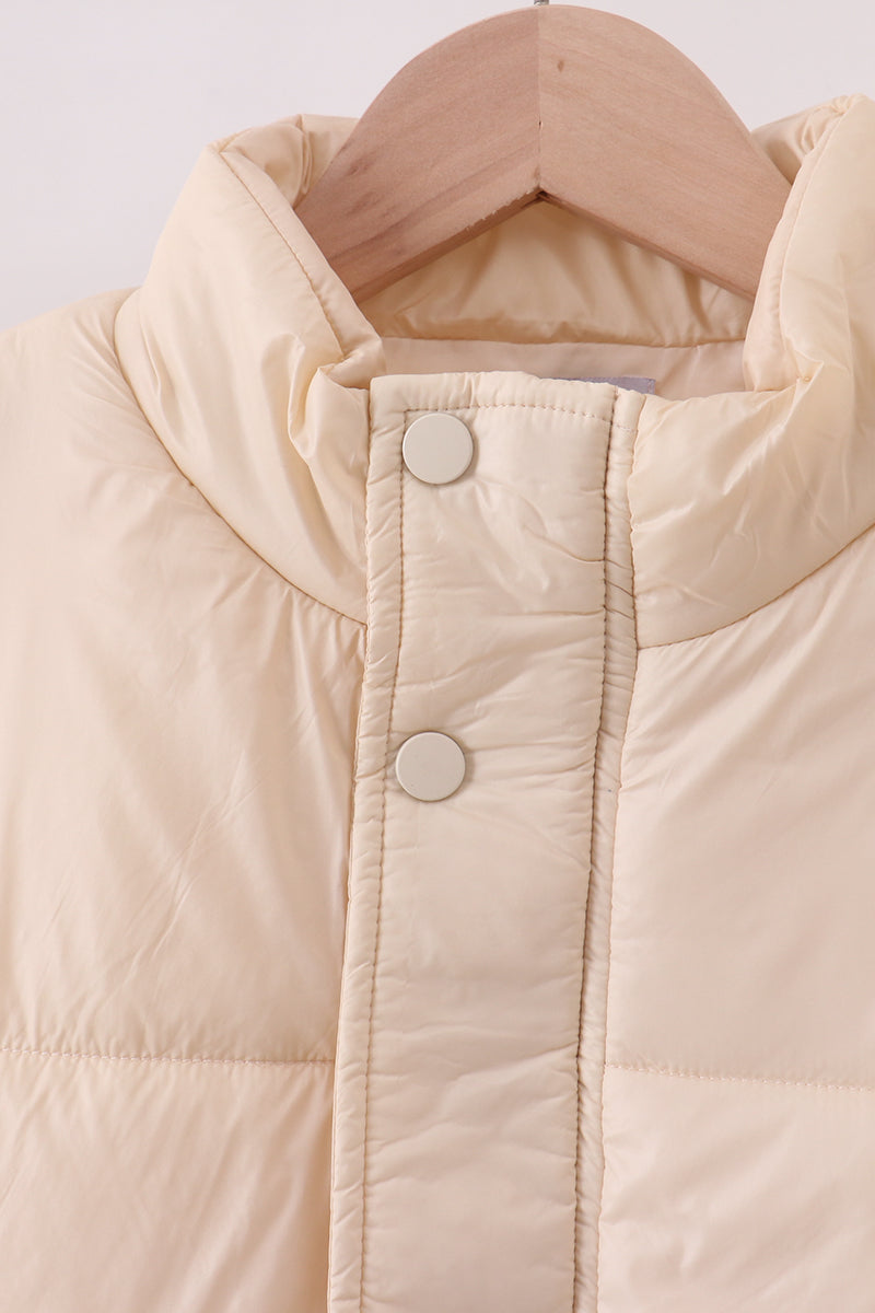 Gilet matelassé crème maman et moi