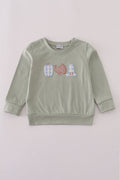 Haut appliqué citrouille et dinde sauge