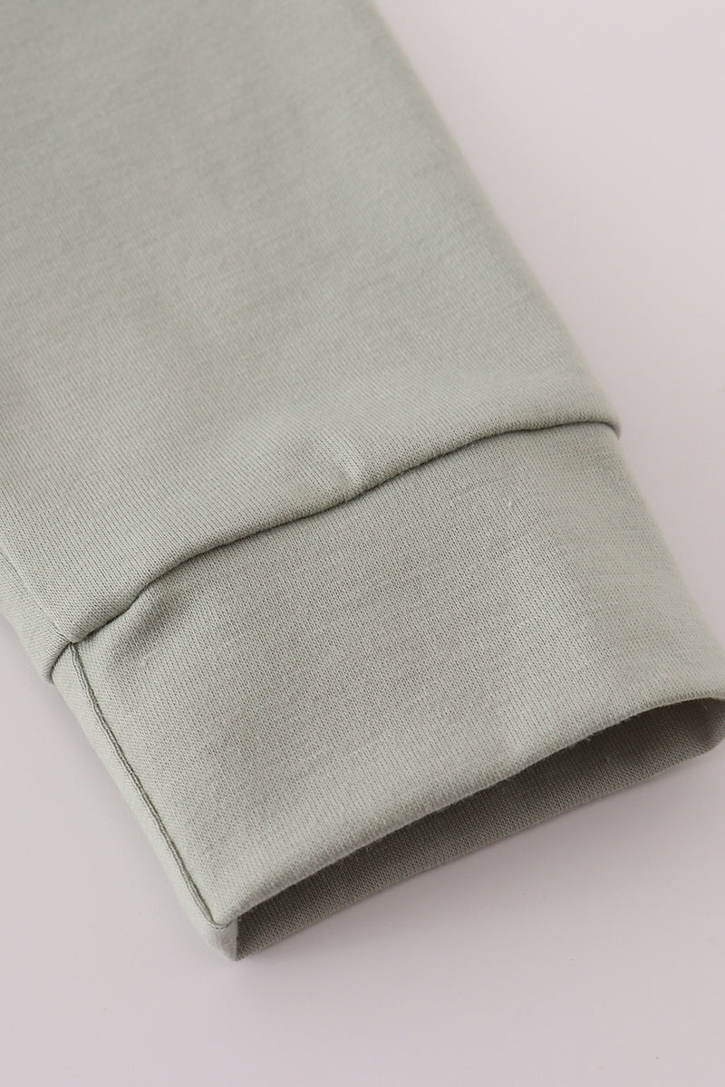 Haut appliqué citrouille et dinde sauge