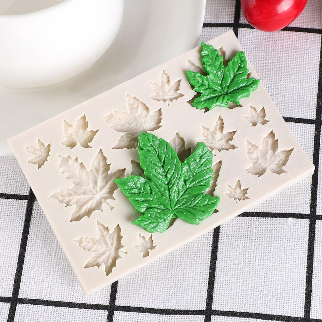 1/2/3Pcs Moule de Cuisson en Silicone 3D Papillon Feuille Moule Chocolat Fondant Outil de Décoration de Gâteau Résistance à la Température Moule en Silicone en Forme de Feuille 3D Moule Fondant Décoration de Gâteau Cupcake