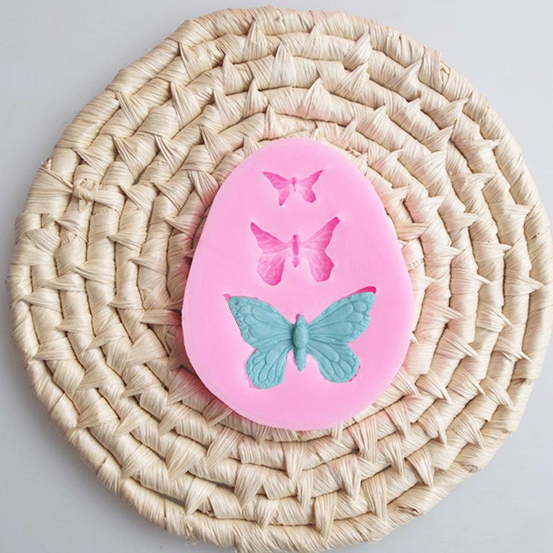 1/2/3Pcs Moule de Cuisson en Silicone 3D Papillon Feuille Moule Chocolat Fondant Outil de Décoration de Gâteau Résistance à la Température Moule en Silicone en Forme de Feuille 3D Moule Fondant Décoration de Gâteau Cupcake