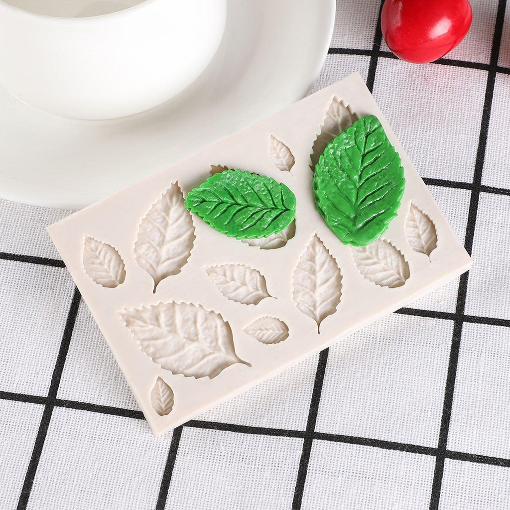 1/2/3Pcs Moule de Cuisson en Silicone 3D Papillon Feuille Moule Chocolat Fondant Outil de Décoration de Gâteau Résistance à la Température Moule en Silicone en Forme de Feuille 3D Moule Fondant Décoration de Gâteau Cupcake