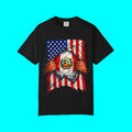Drapeau Pérou + Drapeau USA T-shirt Fierté | Drapeau Péruvien + Américain Déchiré 4 Juillet | T-shirts Latino Drôles Viraux | Unisexe - 4 Couleurs