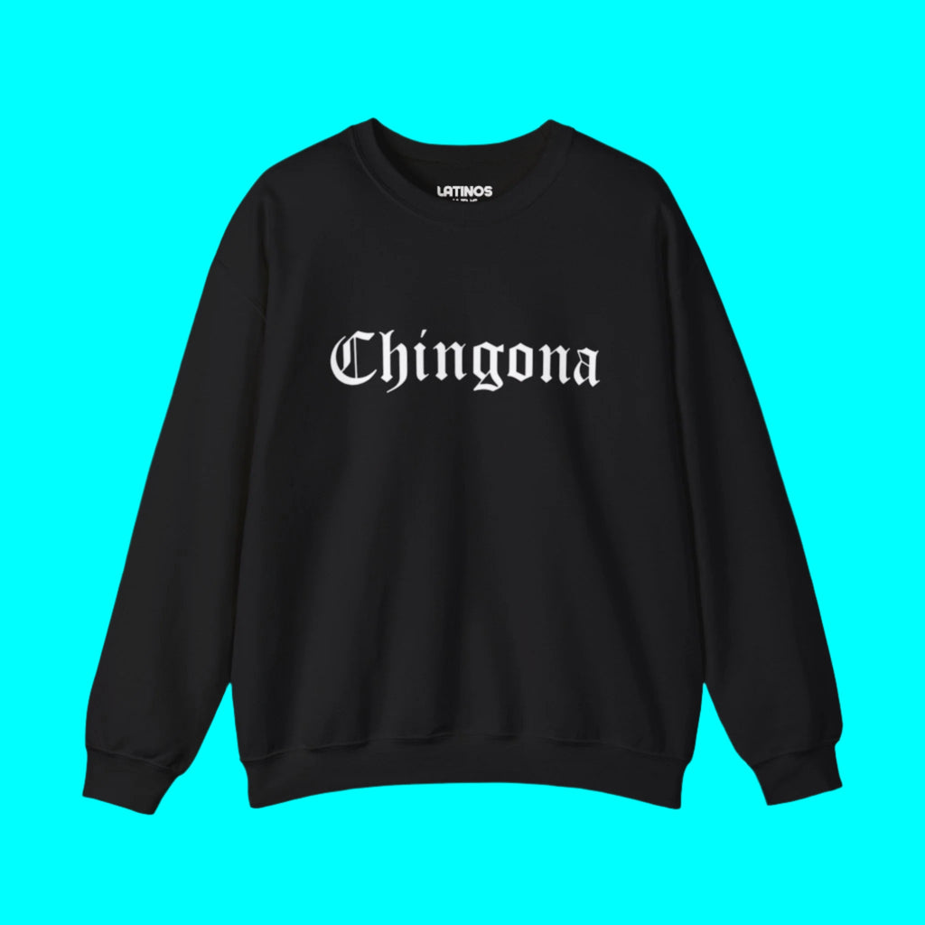 Sweat-shirt ras du cou Chingona | Polaire virale Latino | 3 Couleurs
