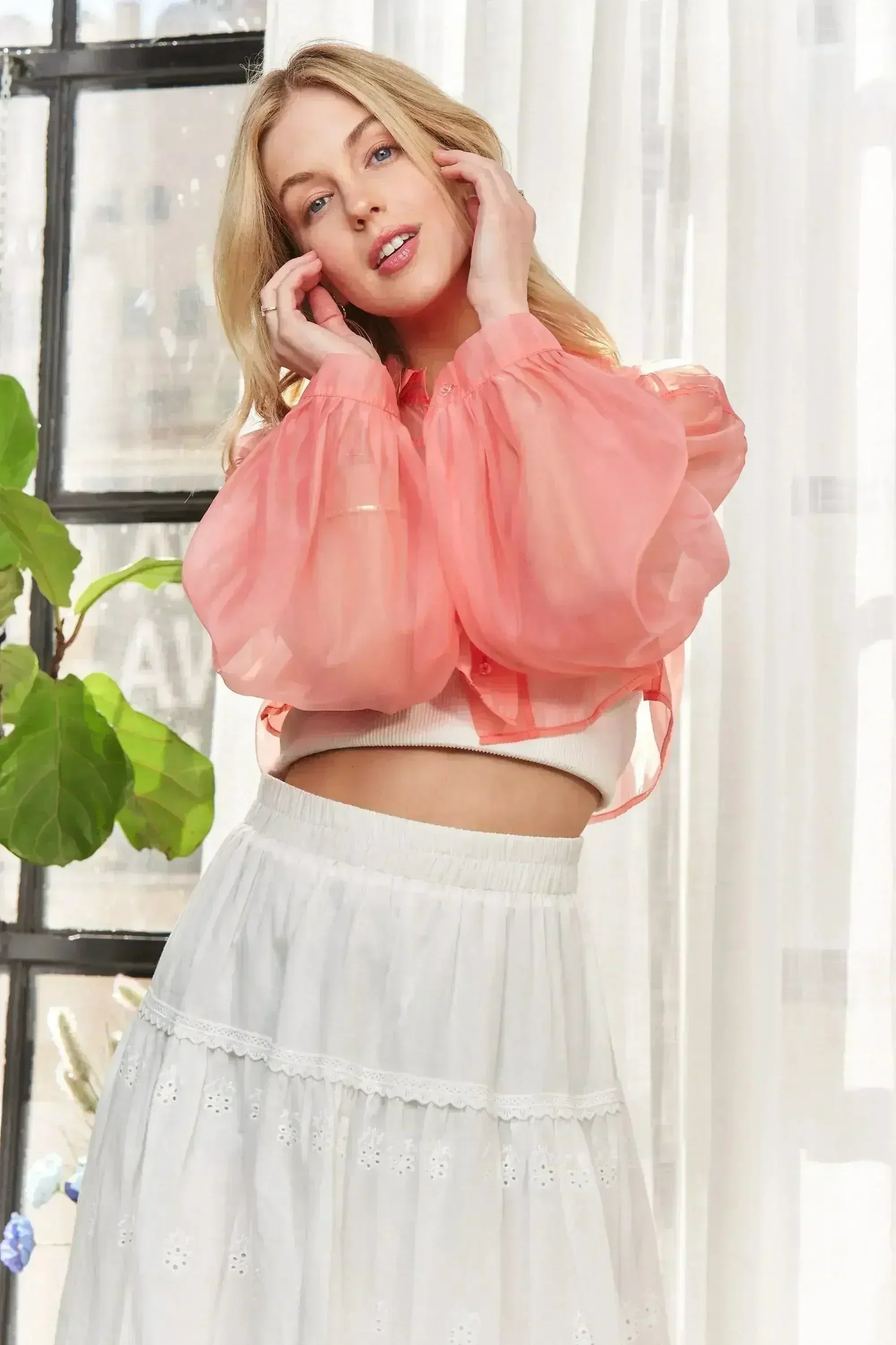 Chemisier court transparent ADORA