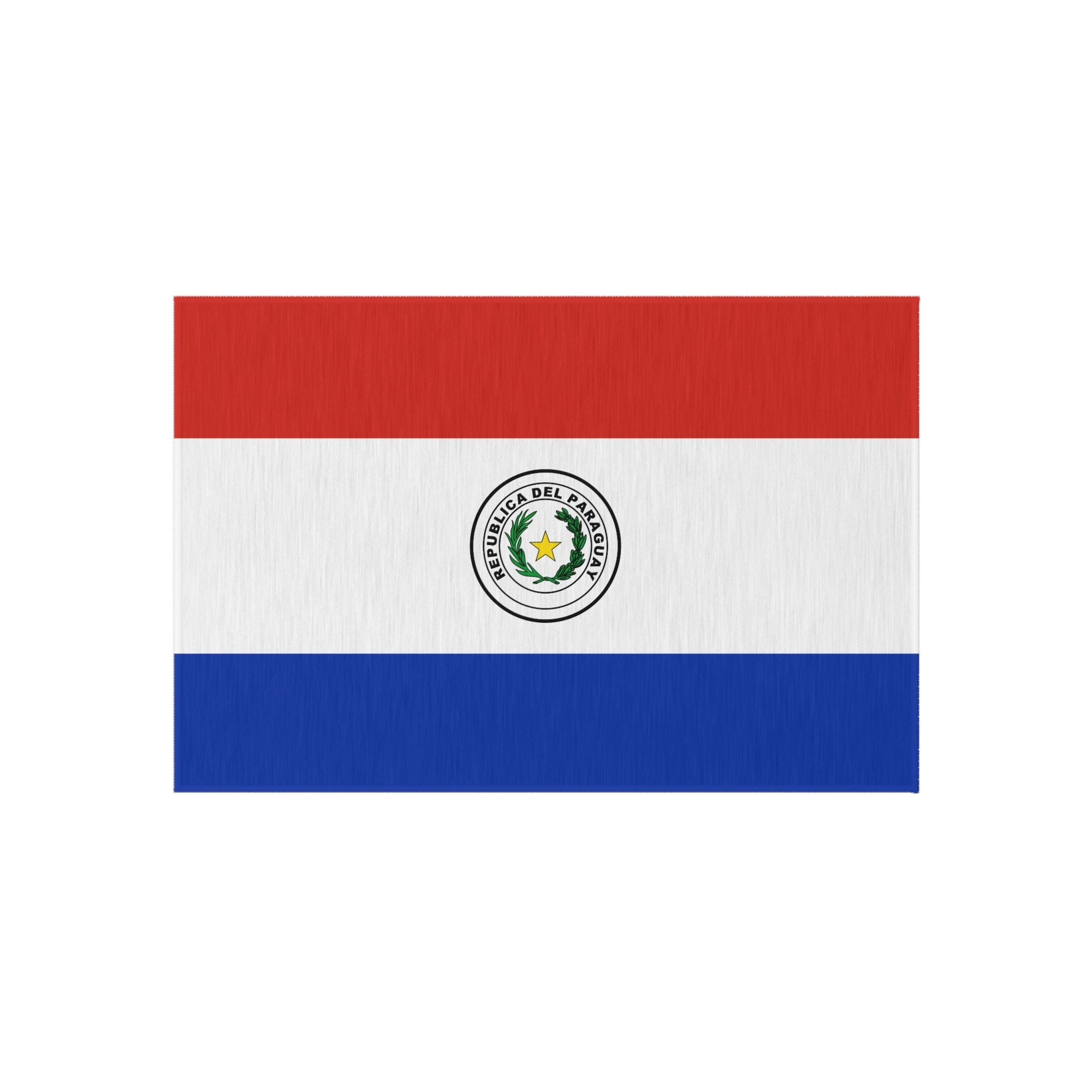 Flag Of Paraguay Outdoor Non-Slip Door Mat | Asuncion | Ciudad Del Este | San Lorenzo | Gift for Paraguayans | 24"x36"