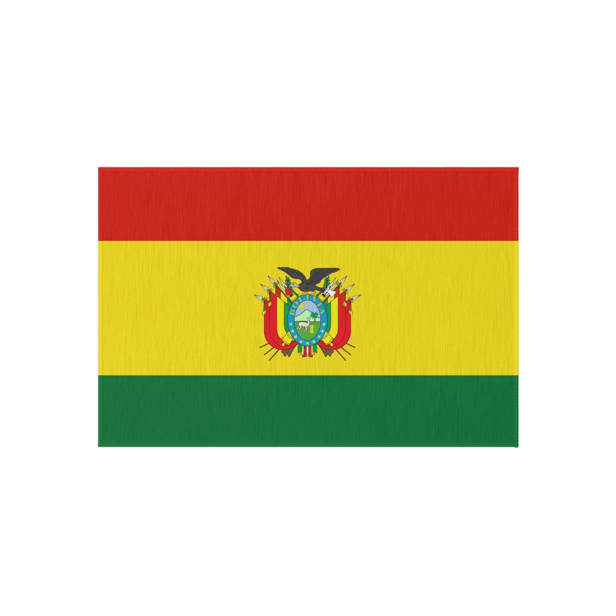 Paillasson extérieur antidérapant drapeau de la Bolivie | Santa Cruz | El Alto | La Paz | Cadeau pour les Boliviens | 24"x36"