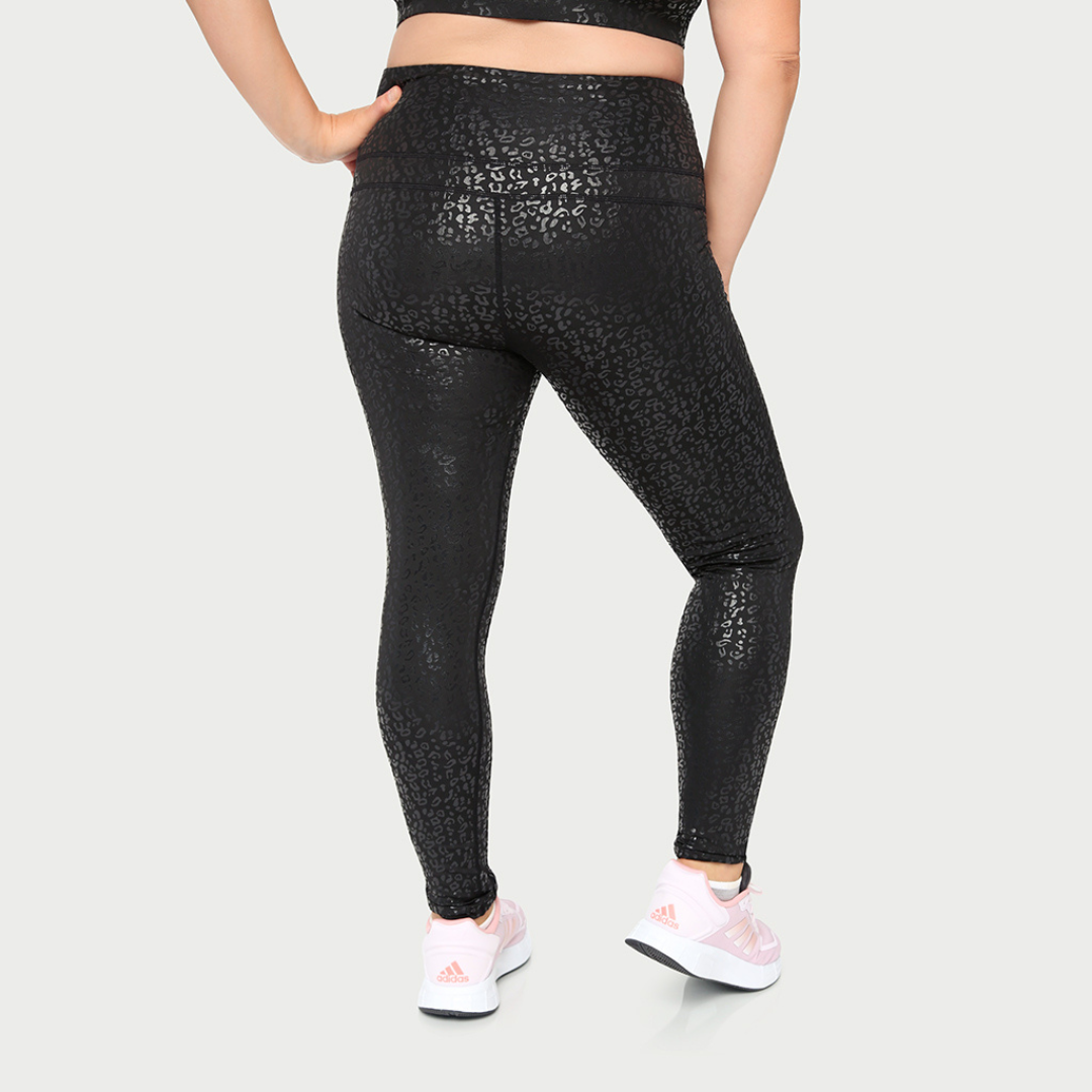 Legging actif guépard métallisé