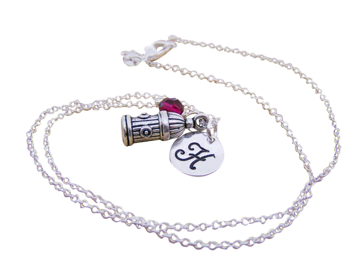Fire Hydrant Charm Necklace – Personalized Sterling Silver Jewelry