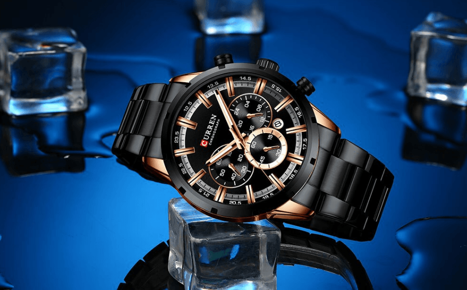 Montre de sport étanche en acier inoxydable pour homme avec chronomètre et affichage de la date spécial, design unique, cadeau parfait