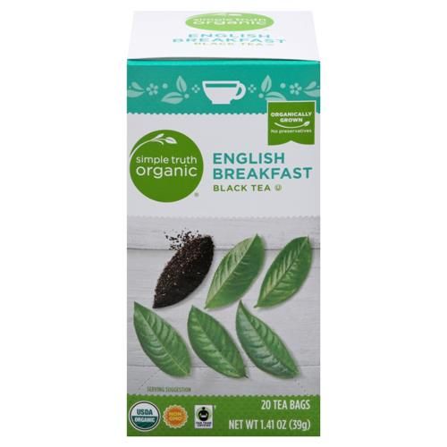 Sachets de thé noir biologiques Simple Truth English Breakfast 20 u.