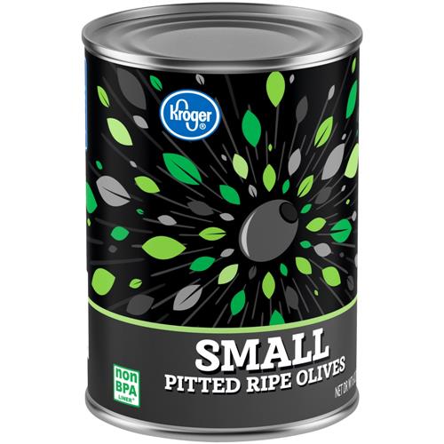 Olives noires dénoyautées Kroger, 170 g