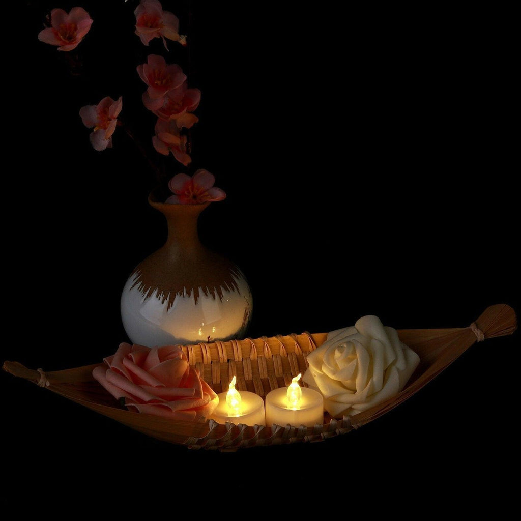 Bougies LED chauffe-plat sans flamme à piles 12 pièces Décoration de mariage - Réalistes et lumineuses scintillements Cadeau de Noël Bougies électriques LED sans flamme pour la décoration de la maison pour les fêtes saisonnières et festives