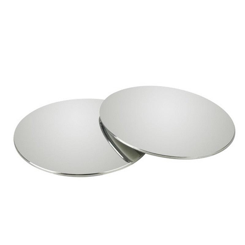 1/2 miroirs convexes HD à angle large de 360 degrés pour voiture, rétroviseur de voiture à vision arrière, rétroviseur sans cadre pour véhicule, petits rétroviseurs ronds convexes réglables à 360° pour voiture, rétroviseur latéral grand angle