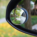 1/2 miroirs convexes HD à angle large de 360 degrés pour voiture, rétroviseur de voiture à vision arrière, rétroviseur sans cadre pour véhicule, petits rétroviseurs ronds convexes réglables à 360° pour voiture, rétroviseur latéral grand angle