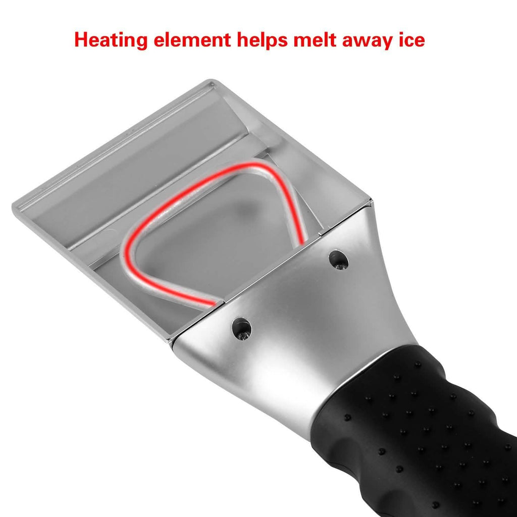 Grattoir à glace et à neige électrique chauffant 12 V pour voiture