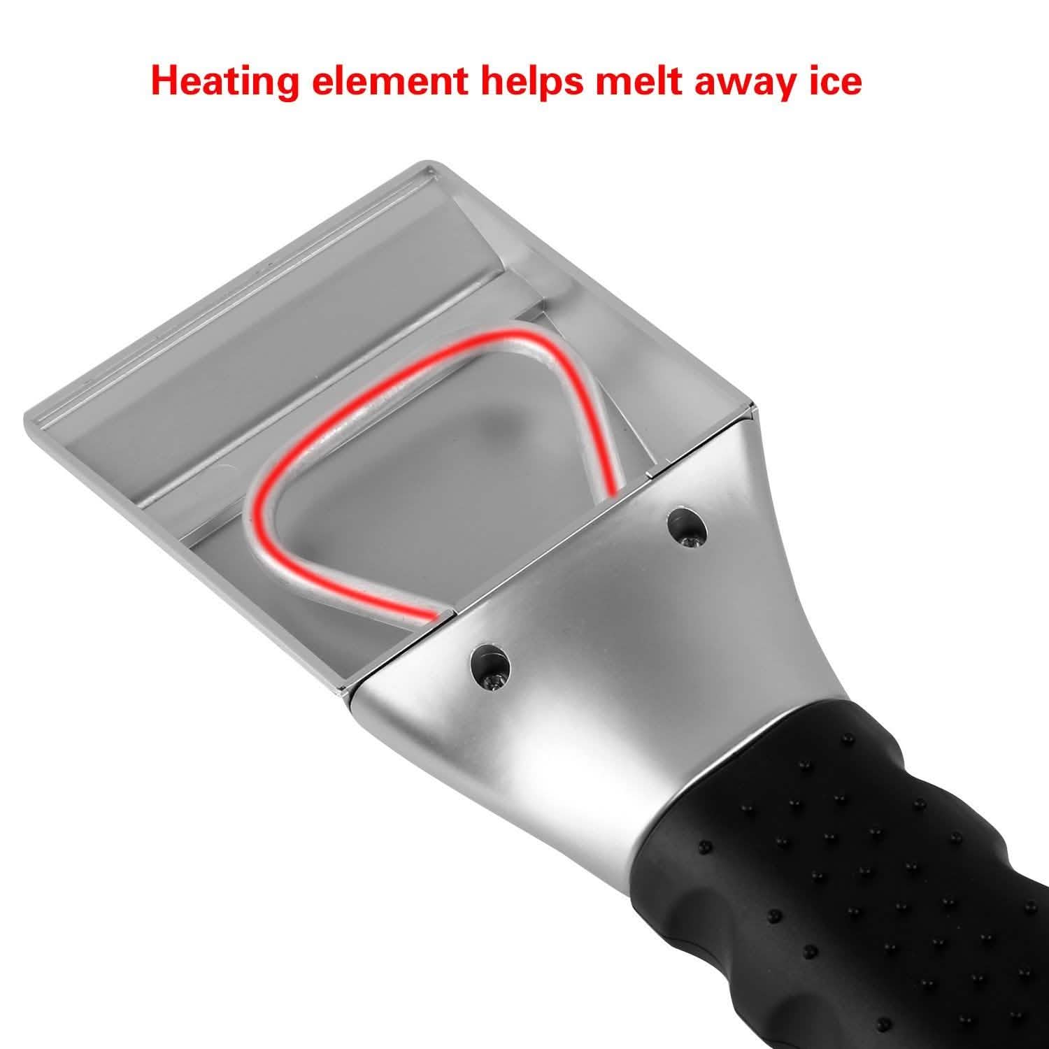 Grattoir à glace et à neige électrique chauffant 12 V pour voiture