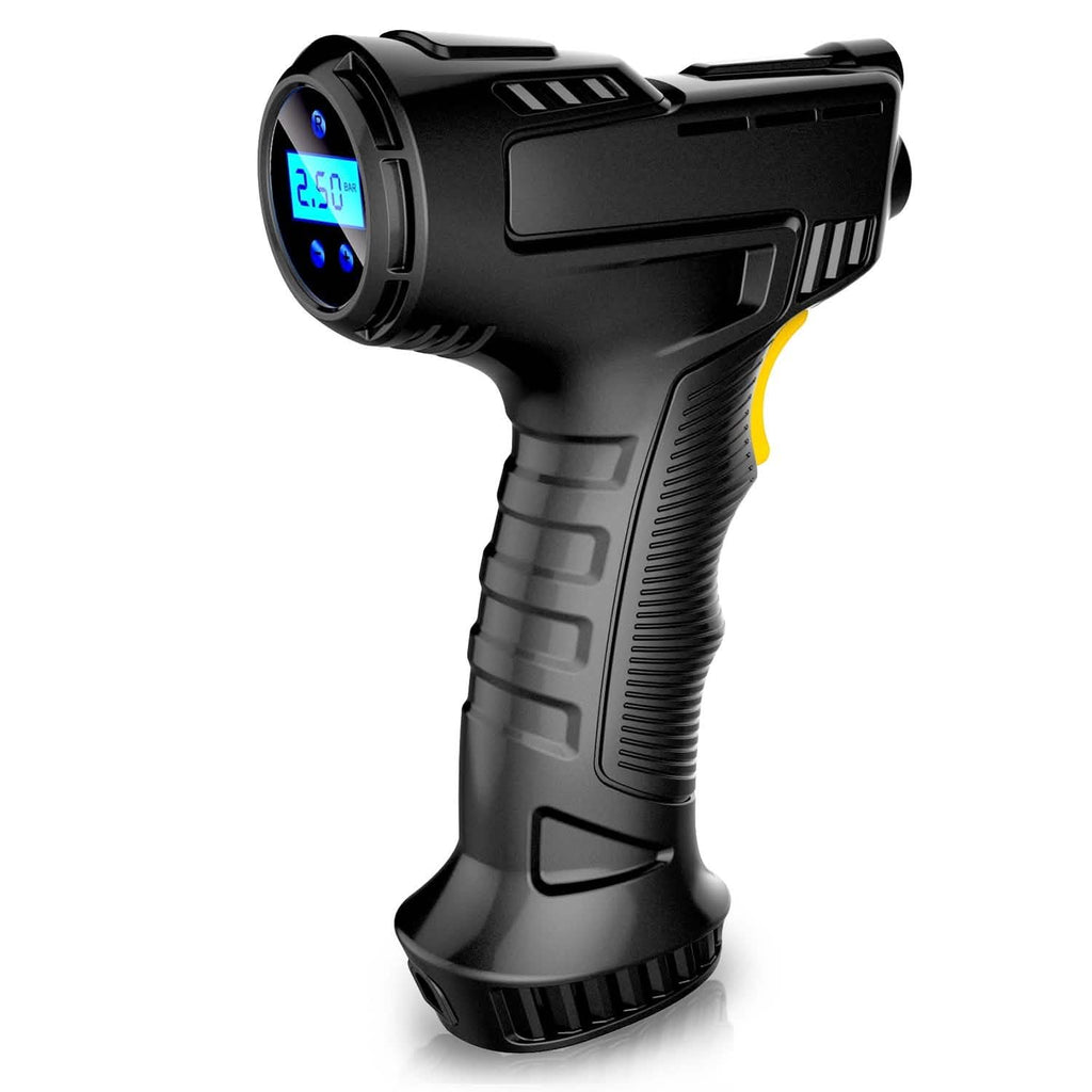 Gonfleur de pneu de voiture numérique 12V avec lumière LED 150 PSI