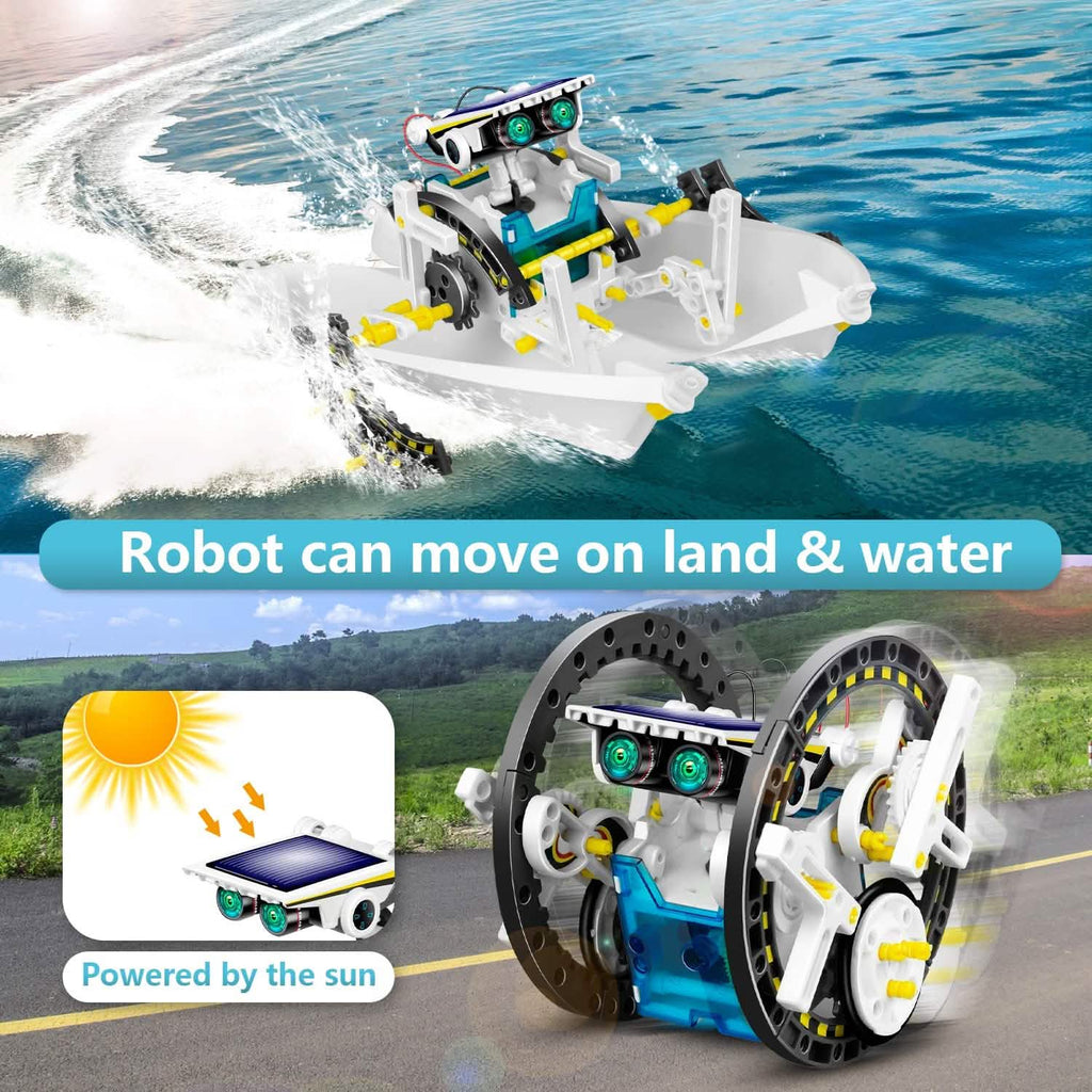 Jouet robot solaire 13-en-1 pour enfants