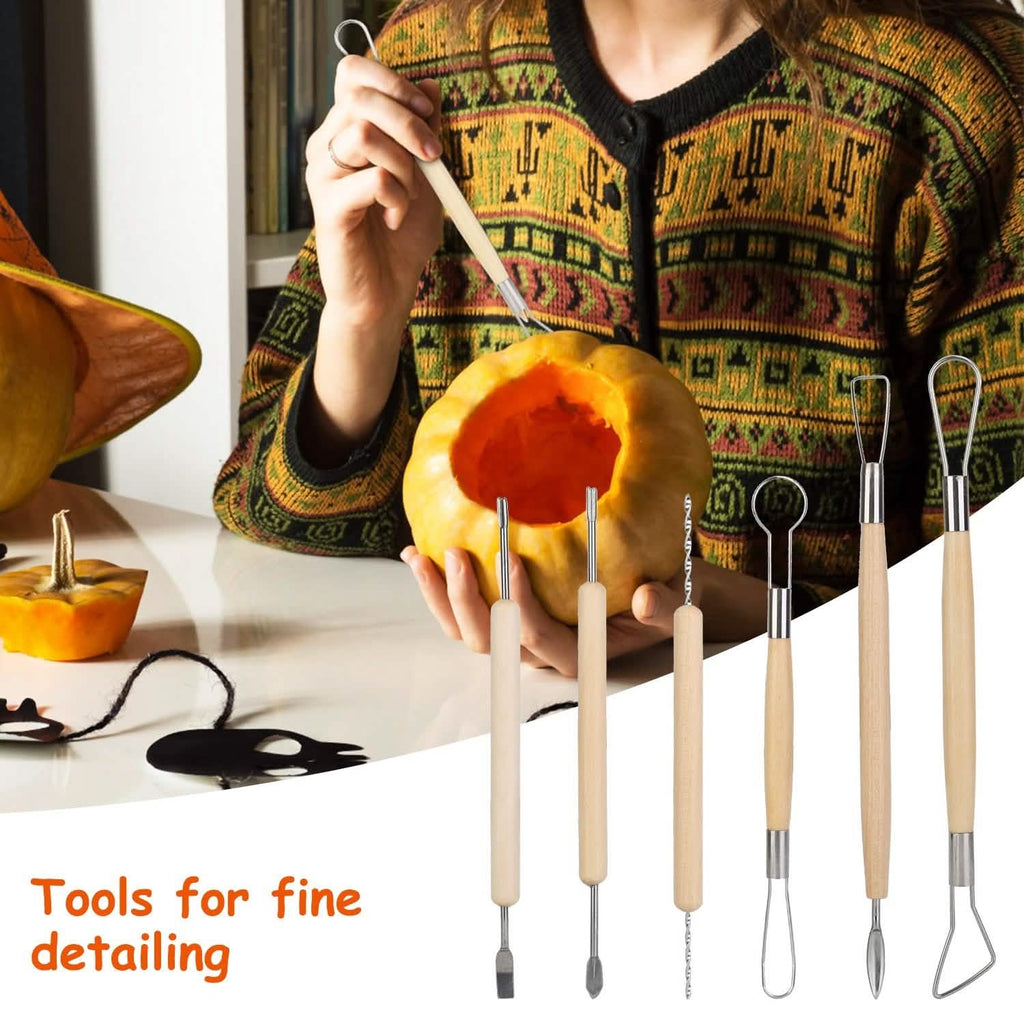 13 pièces : Kit de découpe de citrouille d'Halloween en acier inoxydable