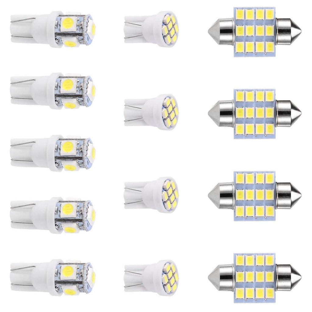 13 pièces : Ampoule LED navette T10 31 mm