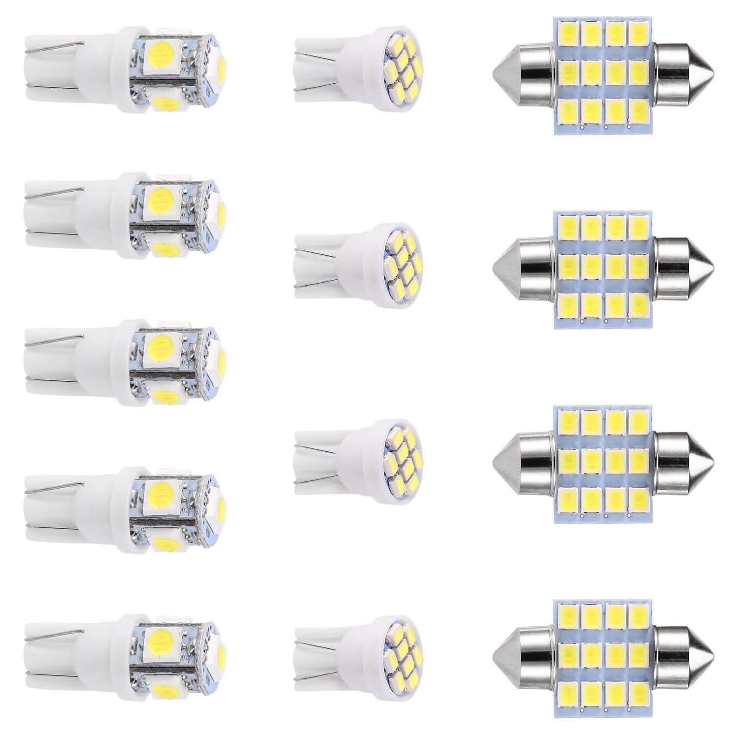 13 pièces : Ampoule LED navette T10 31 mm