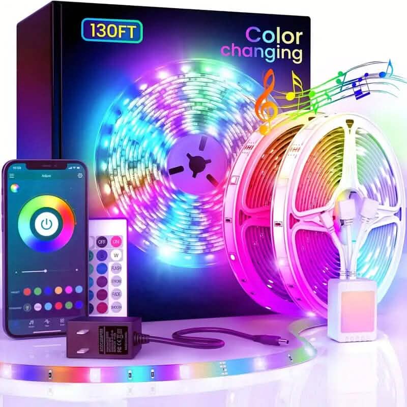 Bande LED RVB 24 V de 40 m avec télécommande contrôlée par application
