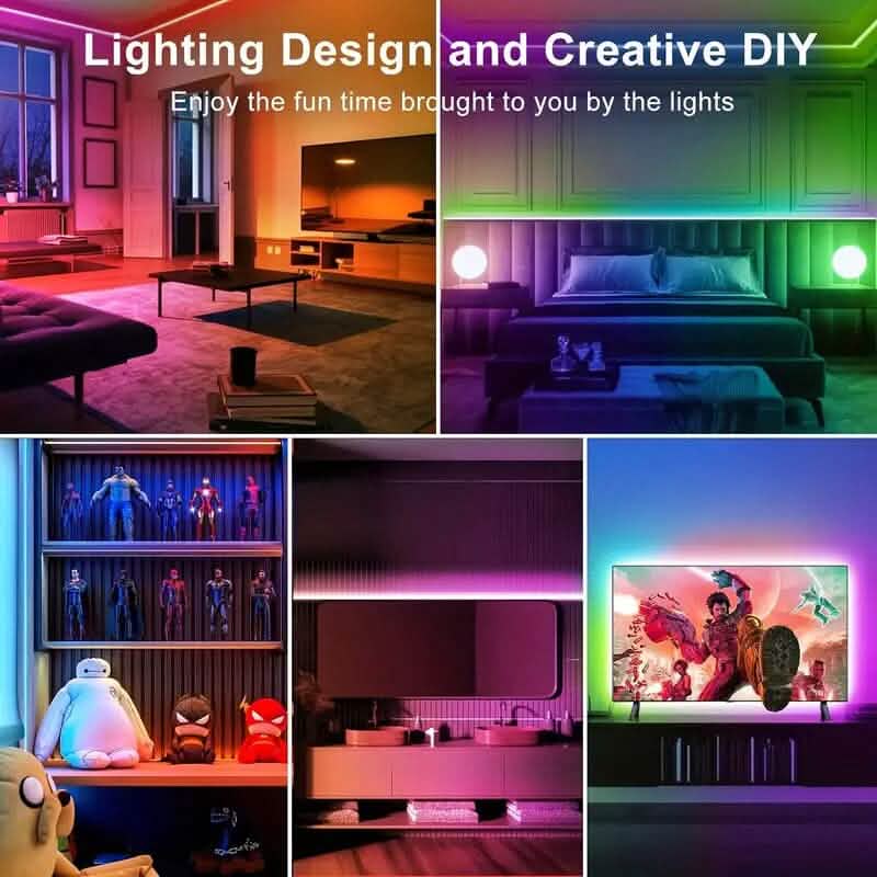 Bande LED RVB 24 V de 40 m avec télécommande contrôlée par application
