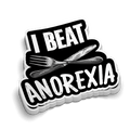 Vaincre l'anorexie - Autocollant pour casque de sécurité