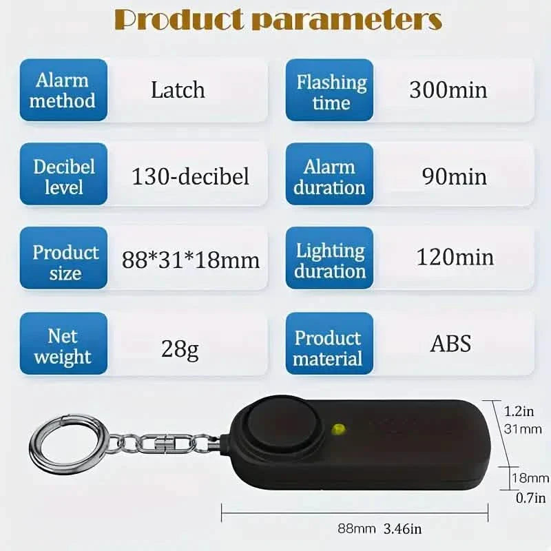 Alarme de sécurité personnelle 130dB
